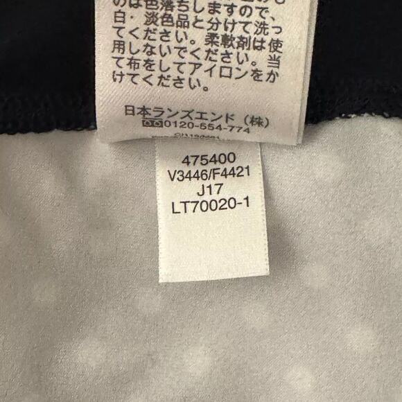 Lands End Jacket Womens Medium Black White Polka Dot 1/4 Zip Everyday Casual - Picture 11 of 11